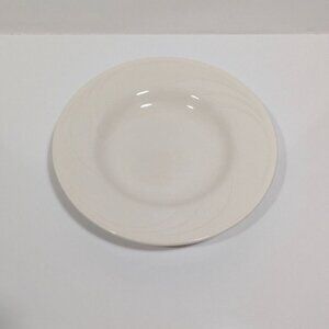 Syracuse Cascade Flint White Ceramic Pasta Dinner Plate 12 inch